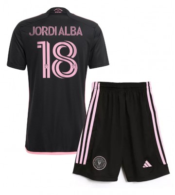 Inter Miami Jordi Alba #18 Venkovní dres komplet pro Děti 2024-25 Krátkým Rukávem (+ Krátké kalhoty)
